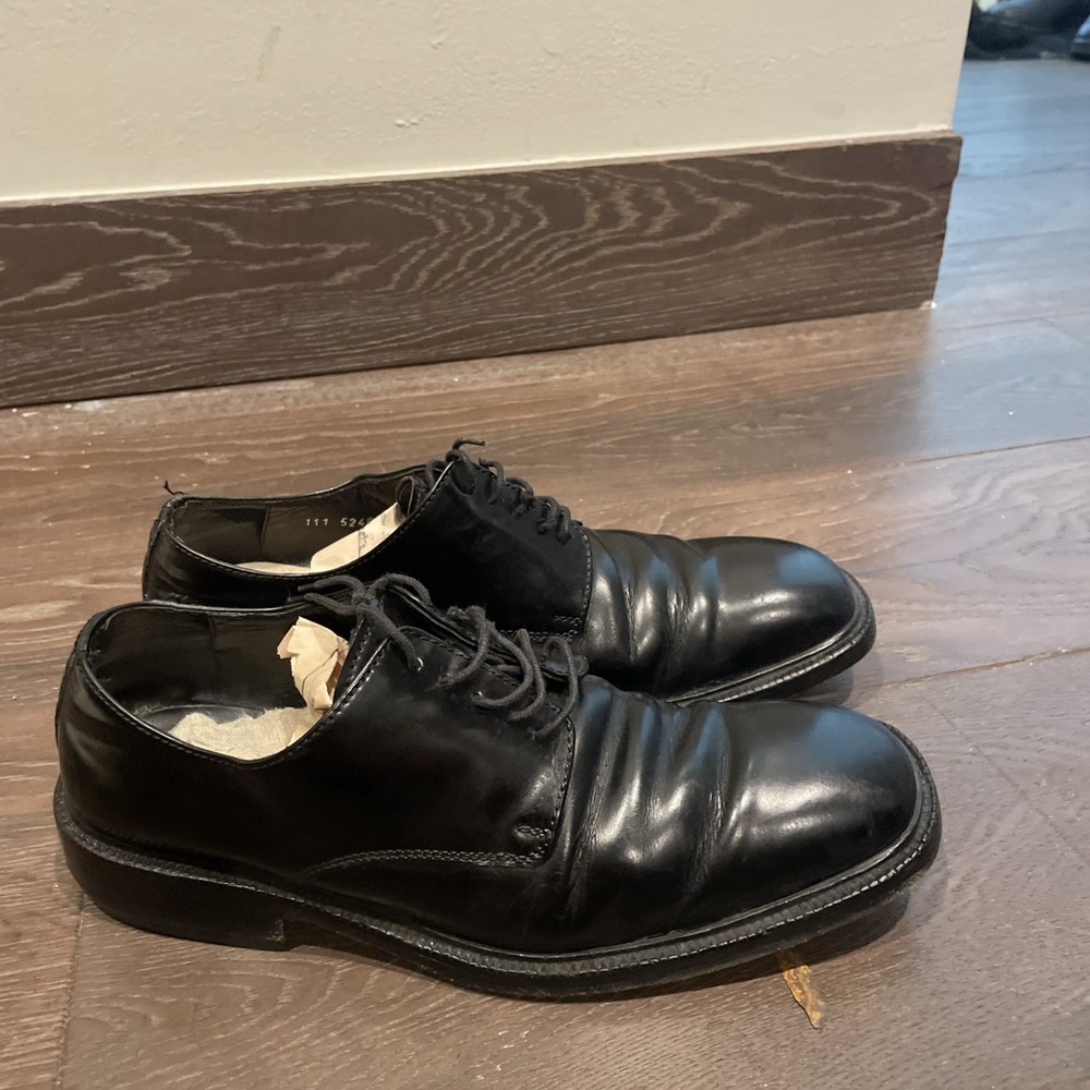 Gucci Men Dress Shoes Lace Up Plain How Derby Size 8.5 D